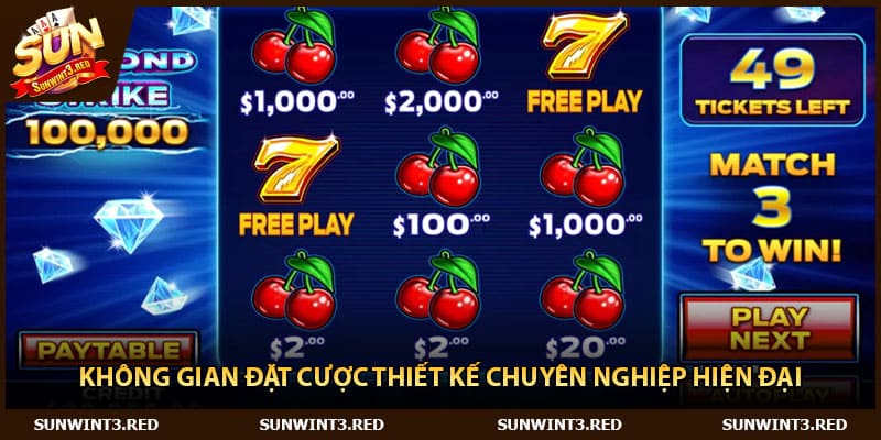 Không gian đặt cược thiết kế chuyên nghiệp hiện đại